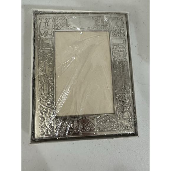 Vintage Empire Pewter Baby Picture Frame * Rare NEW In Package* Stork Nursery - Picture 3 of 15